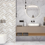 Golden Tile Marmo Bianco шеврон 30x60