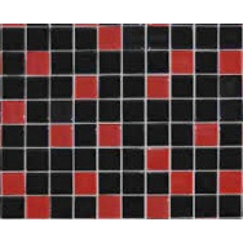Grand Kerama Мозаика 758  микс красно-черный 30х30