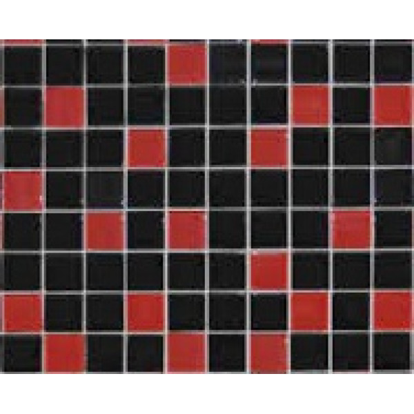 Grand Kerama Мозаика 758  микс красно-черный 30х30