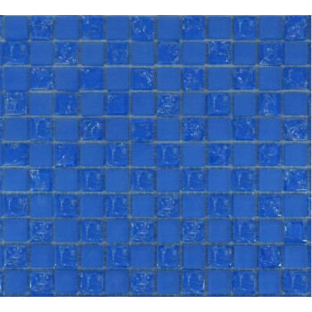 Grand Kerama Мозаика 531 шахматка голубой матовый-голубой колотый 30х30