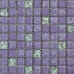 Grand Kerama Мозаика 569 микс фиолетовый рельефный-рельефна платина 30х30