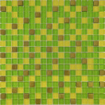 Grand Kerama Мозаика 457 микс зеленый-желтый-золото 30х30