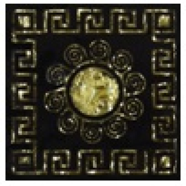 Grand Kerama Тако напольная вставка Византия золото рифл., 6,6*6,6