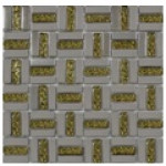 Grand Kerama Мозаика 1087 Трино платина-золото рифл. 300x300
