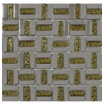 Grand Kerama Мозаика 1087 Трино платина-золото рифл. 300x300