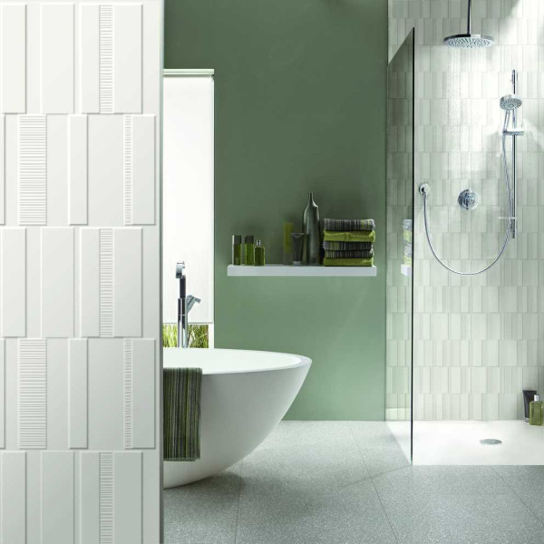 Marazzi  Pure White Code 3D Sat RT 30x90