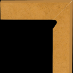 Paradyz Aquarius Beige Cokol Schodowy Dwuelemtntowy Prawy 8,1x30