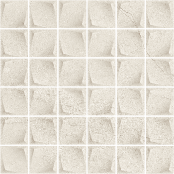 Paradyz Minimal Stone Grys  Mozaika Prasowana K.4,8x4,8 29,8 x 29,8