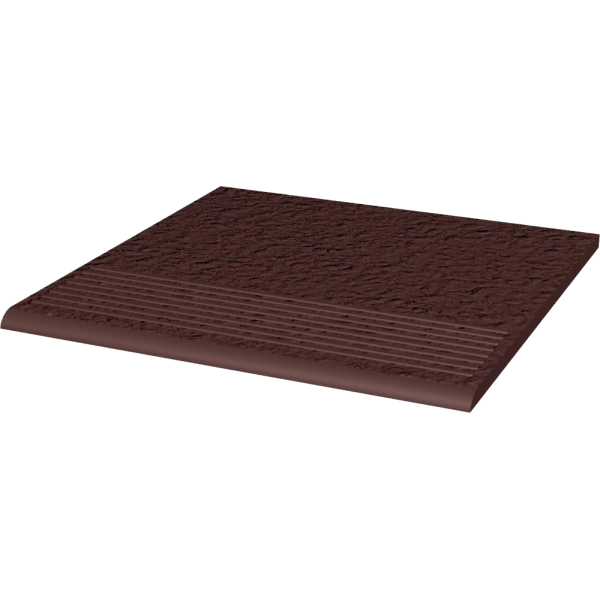 Paradyz Natural Brown Duro Stopnica Prosta 30x30