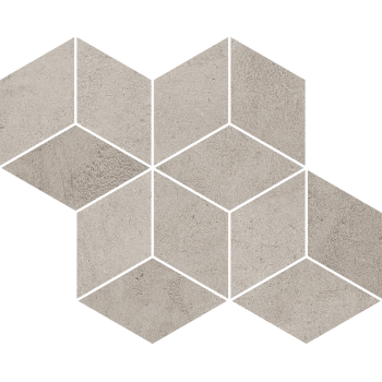 Paradyz Pure City Grys Mozaika Prasowana Romb Hexagon 20,4x23,8