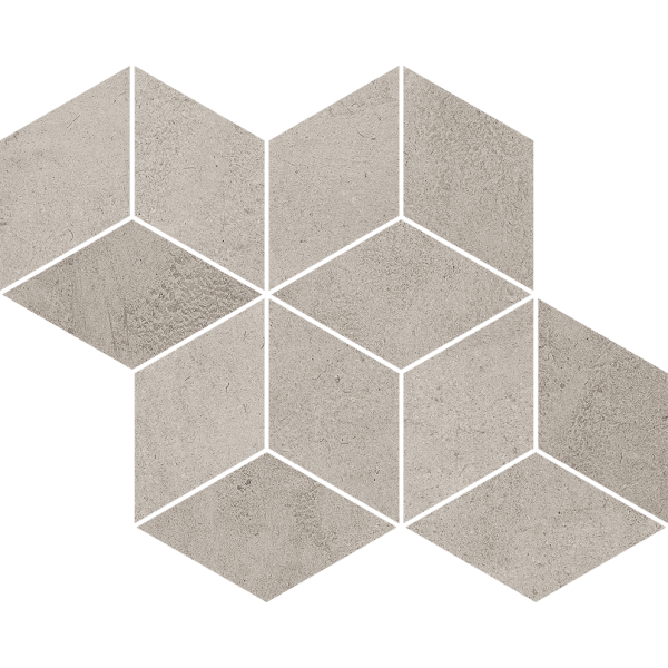 Paradyz Pure City Grys Mozaika Prasowana Romb Hexagon 20,4x23,8