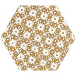 Paradyz Shiny Lines Gold Heksagon Inserto D 19,8 x17,1