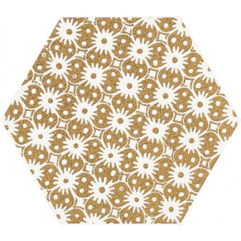 Paradyz Shiny Lines Gold Heksagon Inserto D 19,8 x17,1