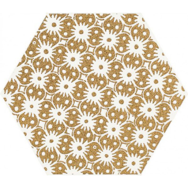 Paradyz Shiny Lines Gold Heksagon Inserto D 19,8 x17,1