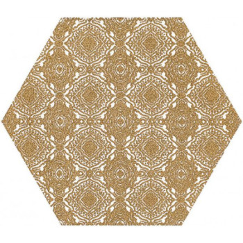 Paradyz Shiny Lines Gold Heksagon Inserto E 19,8 x17,1
