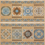 Плитка Porcelanite DOS Бордюр (20x40) CENEFA 1503 TIERRA