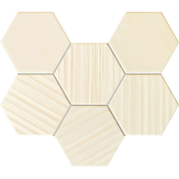 Tubadzin Horizon Ivory Hex Mozaika 28,9x22,1