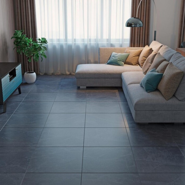 Плитка Zeus Ceramica Slate ZBXST9BR Black 45х90