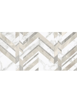Плитка Golden Tile Marmo Bianco шеврон  30x60