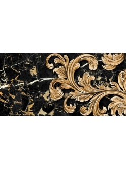 Плитка Golden Tile Saint Laurent Decor №1 черный  30x60