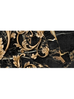 Плитка Golden Tile Saint Laurent Decor №4 черный  30x60