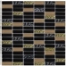 Grand Kerama Мозаика 1084 микс черный-черный рифл.-беж., 300x300