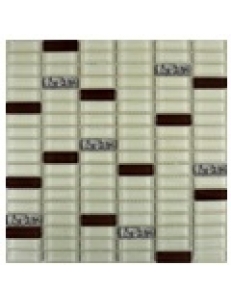 Grand Kerama Мозаика 1085 микс охра-коричневый-платина рифл., 300x300
