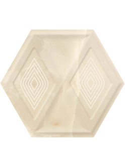 Плитка Illusion Beige Heksagon Sciana Str. Polysk 19,8X17,1