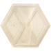 Плитка Illusion Beige Heksagon Sciana Str. Polysk 19,8X17,1