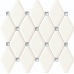 Плитка Tubadzin Mozaika scienna Abisso white 29,8x27