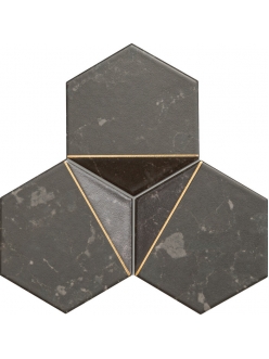 Плитка Tubadzin Scoria mozaika scienna black 1 19,2x16,5