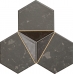 Плитка Tubadzin Scoria mozaika scienna black 1 19,2x16,5